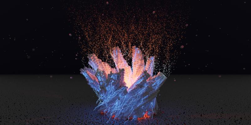 Wie ein Zopf umeinander gewunden sind die Filamente des bakteriellen Enzyms HDCR, das aus gasförmigem H2 und CO2 Ameisensäure herstellt.
