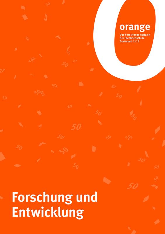 Cover des Forschungsmagazine ORANGE 2022 der Fachhochschule Dortmund