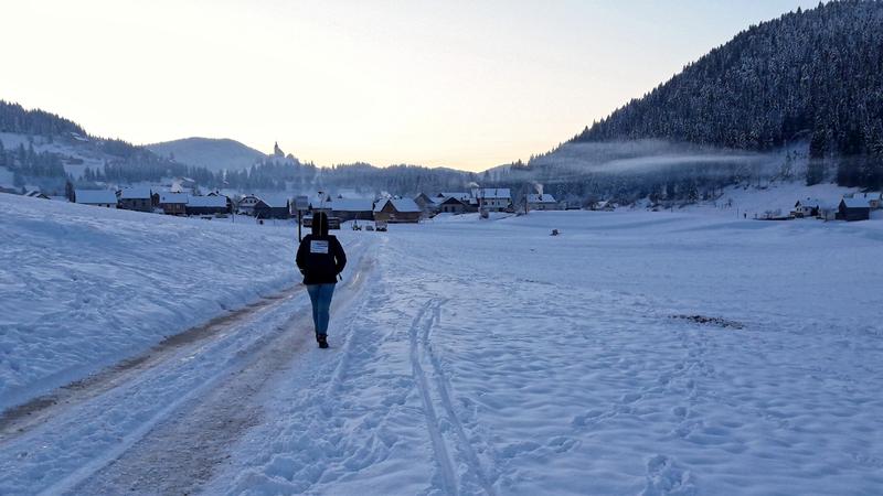 Mobile measurements - during the run with the backpack.