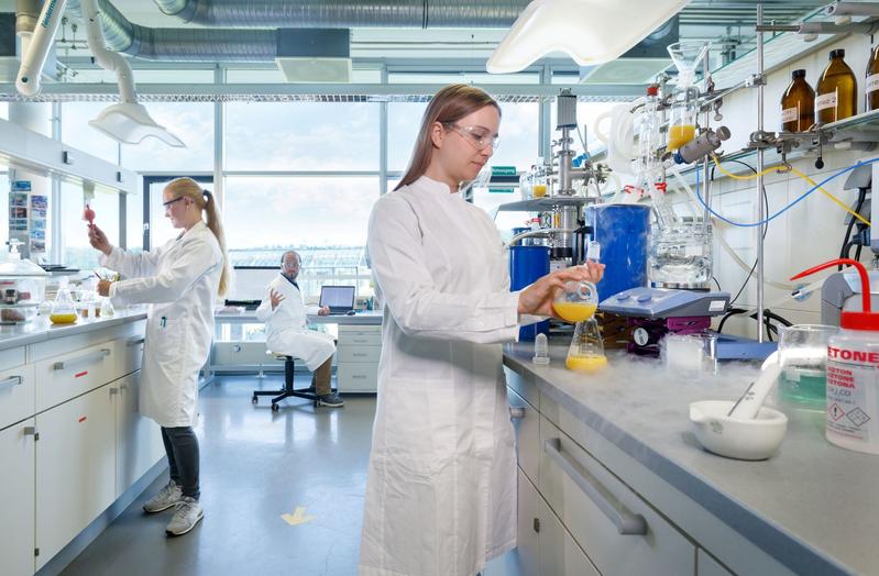 Labor der Arbeitsgruppe Food Metabolome Chemistry am LSB