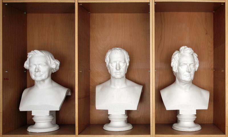 Schelling, Hegel, Fichte (from left) and other philosophers are put to the test in the new research project “How to Deal with Racism, Sexism and Anti-Semitism in Works of Classical German Philosophy” at Friedrich Schiller University Jena.