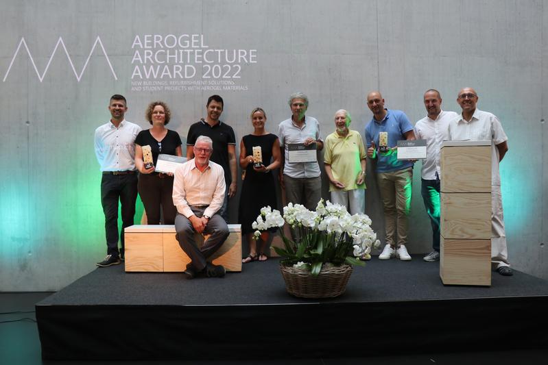 Award ceremony of the Aerogel Architecture Award in August 2022 at NEST.