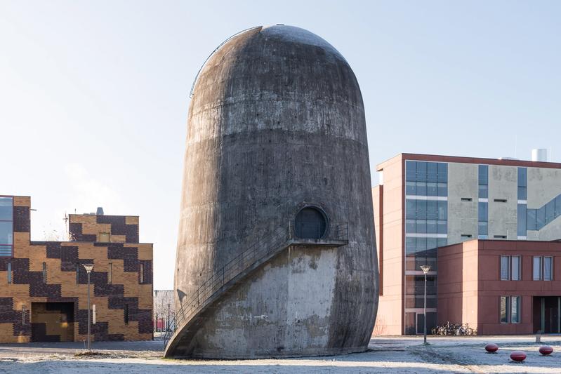 Trudelturm in Adlershof - ein Beispielort der Berliner Industriekultur zum Entdecken in der berlinHistory App