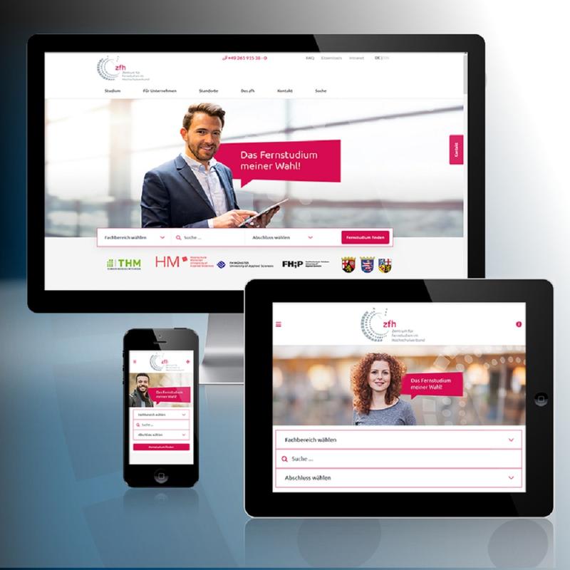 Neuer zfh-Webauftritt - auch für Mobilgeräte optimiert