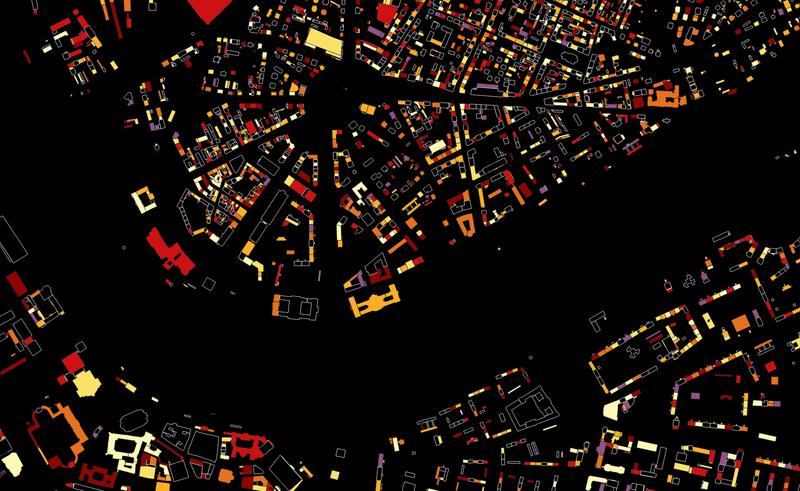 So könnte die geplante Online-Plattform "Colouring Dresden" künftig anzeigen, welche Informationen zum Gebäudebestand die Dresdnerinnen und Dresdner schon gesammelt haben.