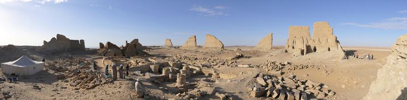 Die Überreste der Tempelanlage von Dimê. Hier wurde der Soknopaios verehrt.