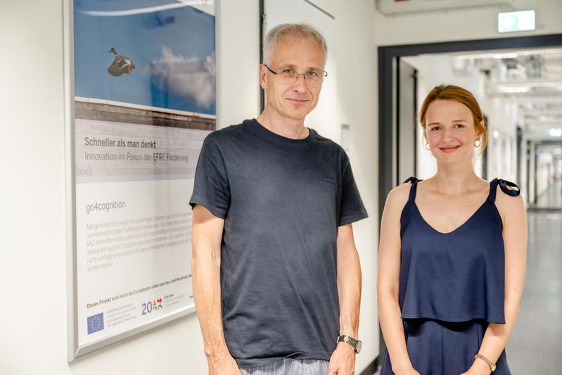 Bochumer Forschungsteam: Boris Suchan und Vanessa Lissek