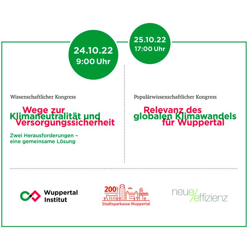 Nachhaltigkeitskongress zum 200. Jubiläum der Stadtsparkasse Wuppertal