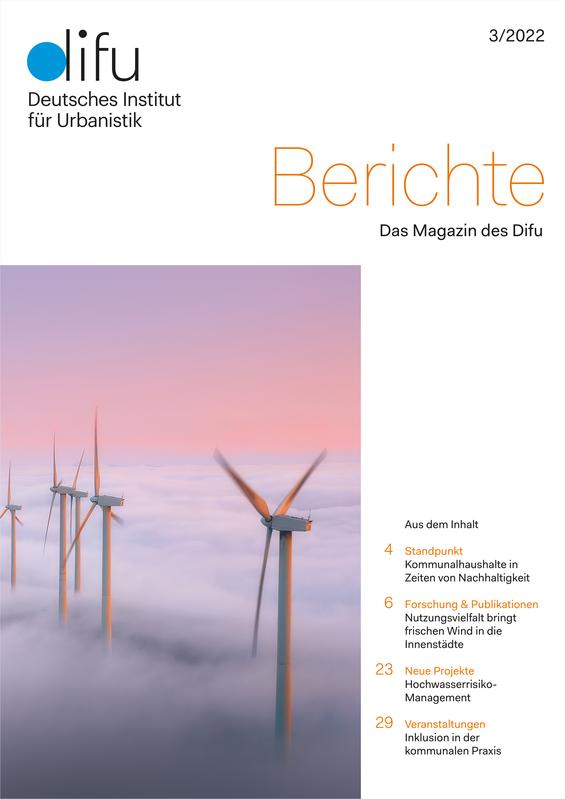 Cover des Difu-Magazins "Berichte" 3/2022