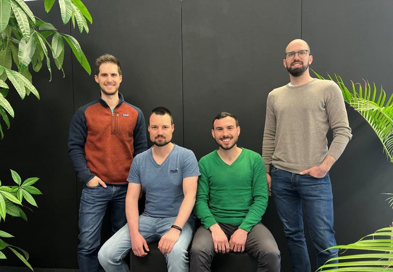 Das Team von greenable (v.l.n.r): Alexander David, Lucas Hartmann, Viktor Schiller, Patrick Kölsch.