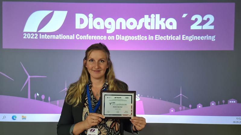 Doktorandin Ann-Catrin Uhr-Müller wurde bei der Diagnostika mit dem "Best Student Paper“-Award ausgezeichnet.