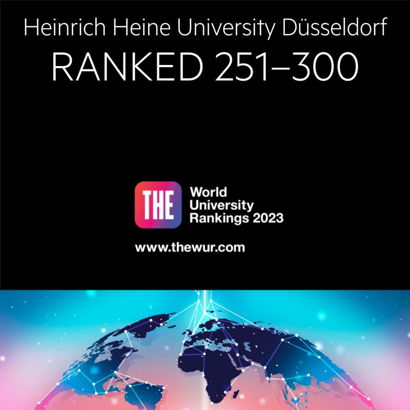 Die HHU schnitt im aktuellen, internationalen THE-Ranking unter den weltweit besten 17 Prozent alle Universitäten ab.