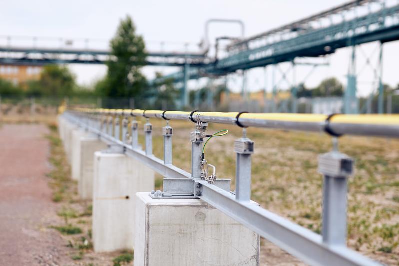 Herzstück des Wasserstoffdorfs Bitterfeld-Wolfen ist ein 1.400 Meter langes Verteilnetz für reinen Wasserstoff.