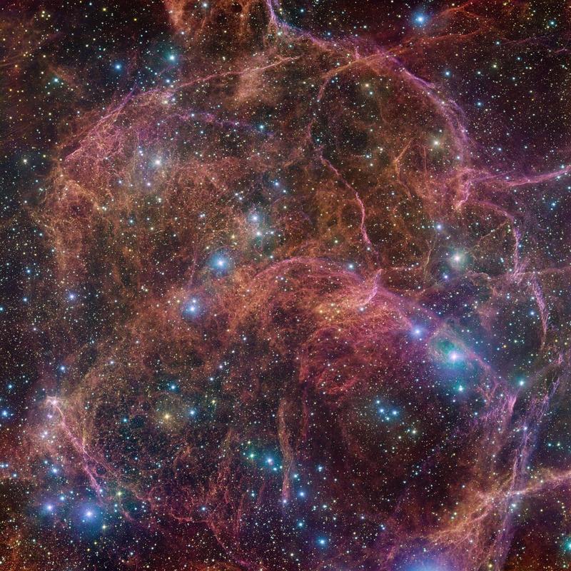 Der Supernova-Überrest Vela, aufgenommen mit dem VLT Survey Telescope