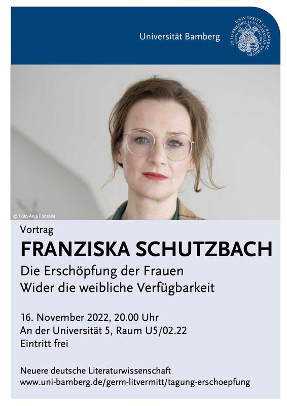 Plakat zum Vortrag von Franziska Schutzbach