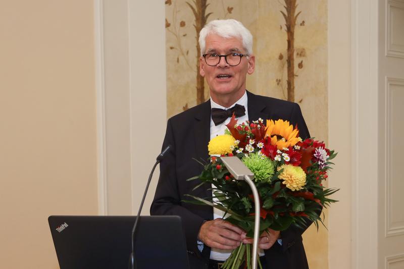 Prof. Dr. Eduard Mühle, gewählter Präsident der Europa-Universität Viadrina Frankfurt (Oder) nach seiner Wahl am 2. November