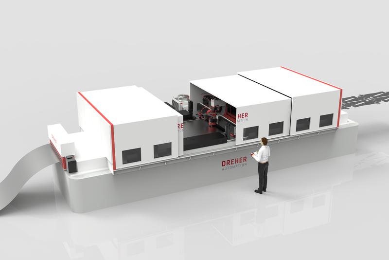 The demonstrator of a laser blanking line from Automatic-Systeme Dreher will use intelligent AI-supported algorithms to monitor the cutting process, adjust it automatically in the event of deviations and thus ensure cutting quality as well as productivity.