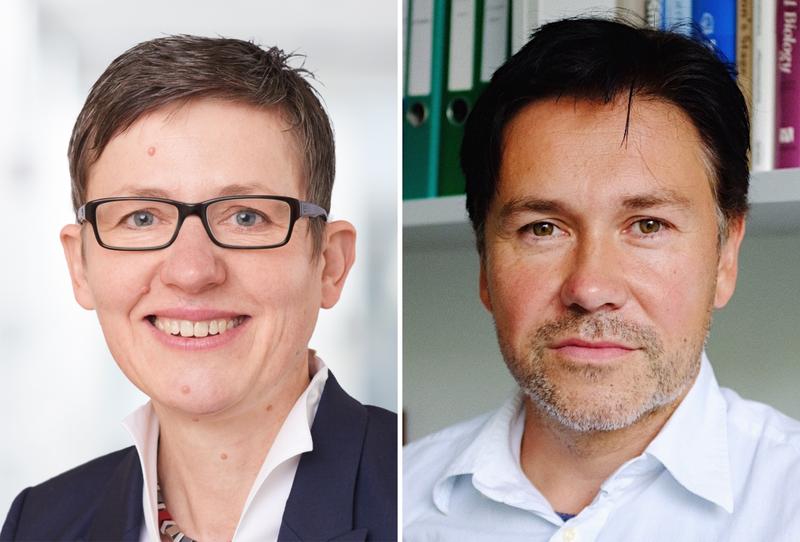 Sprecher*innen des GRK 2824: (v.l.) Prof. Dr. Dörthe M. Katschinsk, Prof. Dr. André Fischer.