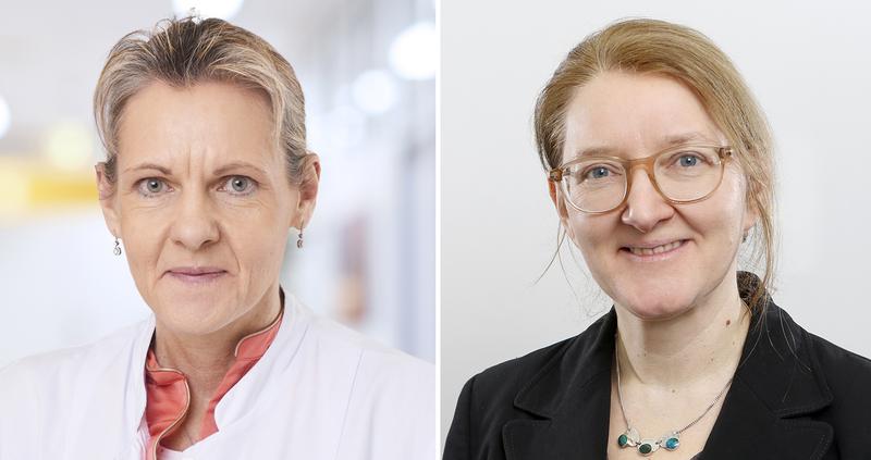 (v.l.)Prof. Dr. Sabine Blaschke, Ärztliche Leitung der Zentralen Notaufnahme und Prof. Dr. Dagmar Krefting, Direktorin des Instituts für Medizinische Informatik der UMG