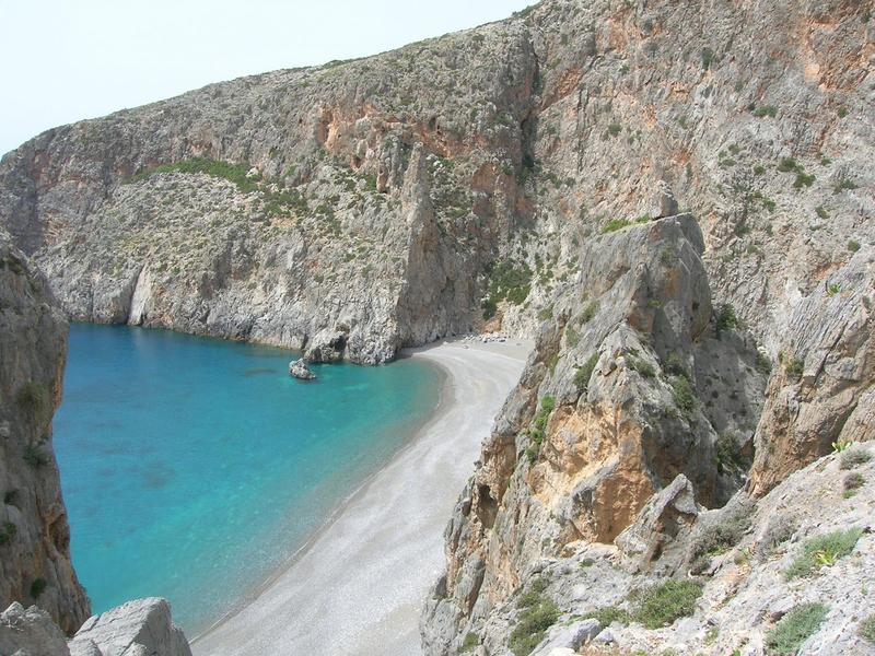 Ein Strand im "Asterousia Mountain Range Biosphere"-Reservat an der kretischen Küste 