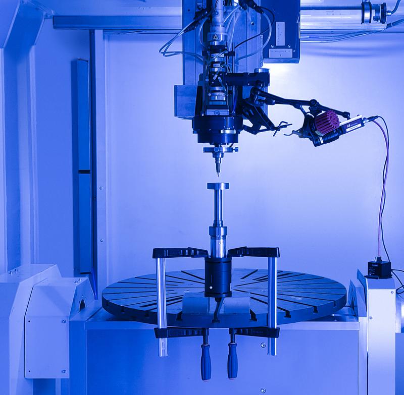 Experimental set-up for ultrasound-assisted laser-directed energy deposition.