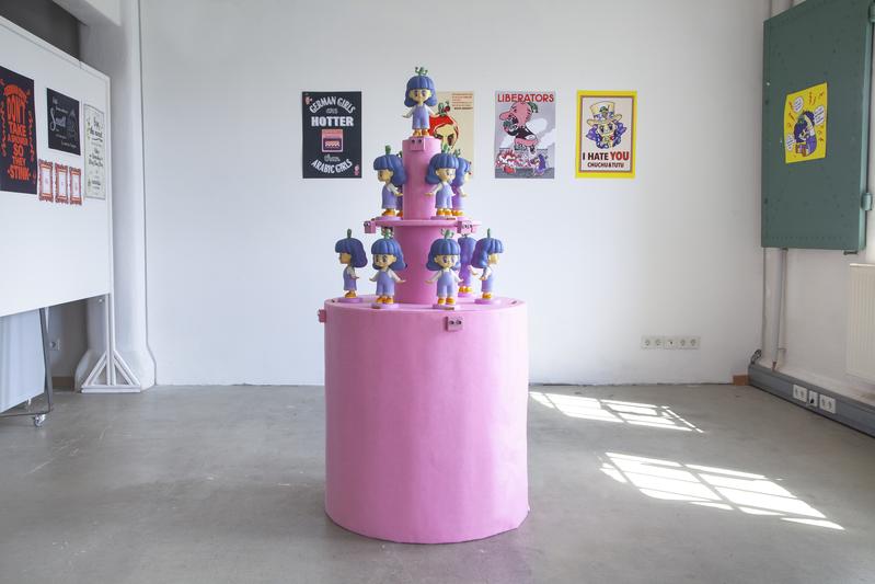 Te I Um: ChuChu and TuTu, installation with animations, comics and graphic works. 
