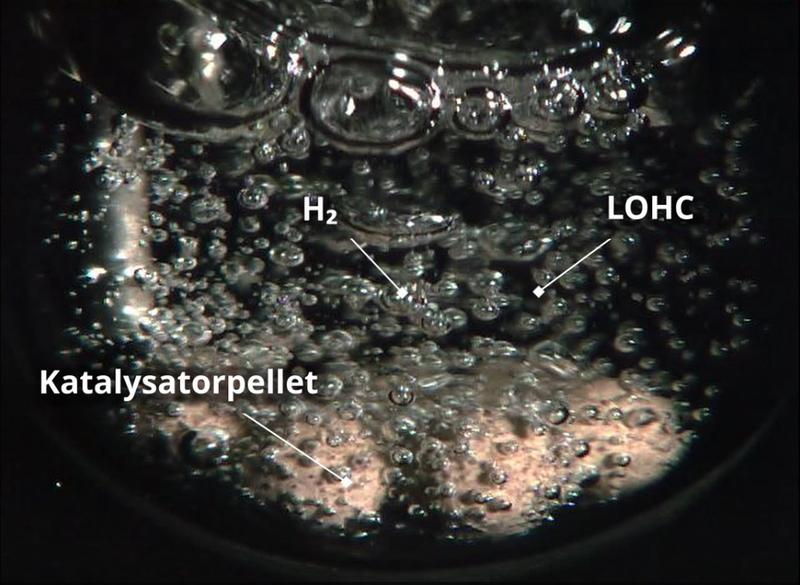 Katalysatorpellets mit aktiver Blasenbildung