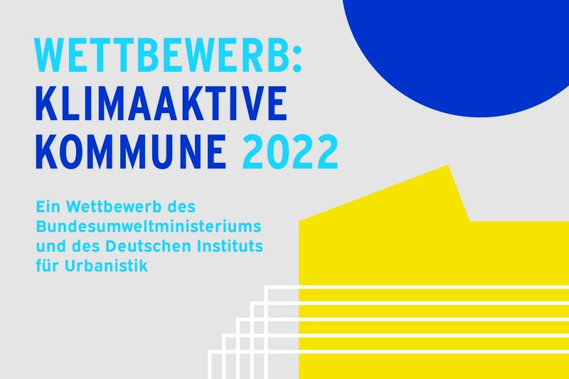 Logo des Wettbewerbs "Klimaaktive Kommune 2022"