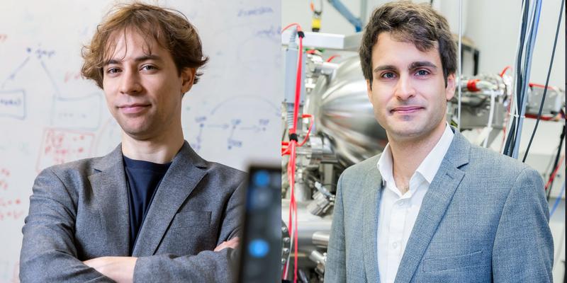 Zwei ERC Starting Grants für Forscher der TU Graz: Daniel Gruss (links) erforscht damit energieeffiziente IT-Security, Marcus Ossiander arbeitet an neuen Nanooptiken für Ultrakurzzeitmikroskope.