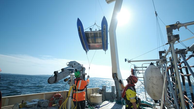 Mit dem innovativen Messsystem „Manta Ray G1“ werden im Meeresuntergrund Findlinge, sogenannte Boulder, detektiert. 