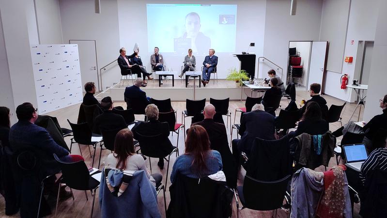 Abschlussveranstaltung des Verbundprojekts AuROA in der Universitätsbibliothek Duisburg-Essen am Standort Essen.