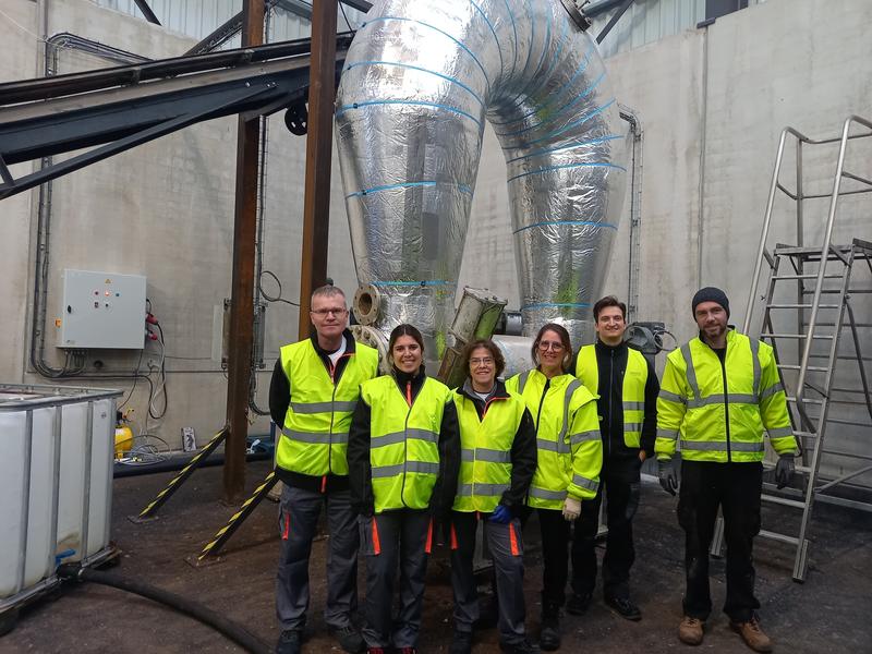 Last week, a first batch of biowaste was successfully processed by the CAFIPLA pilot plant.
