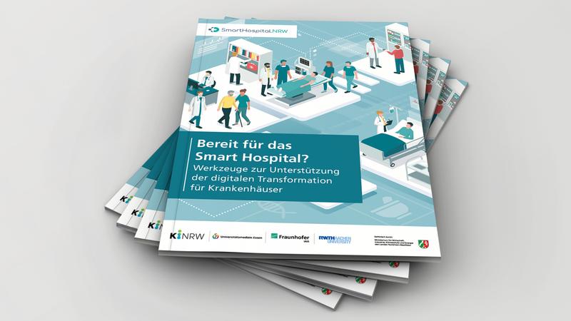 Das Whitepaper »Bereit für das Smart Hospital?« erläutert Ziele, Aufbau, Prinzipien sowie die Funktionsweise des KI-Readiness-Checks.