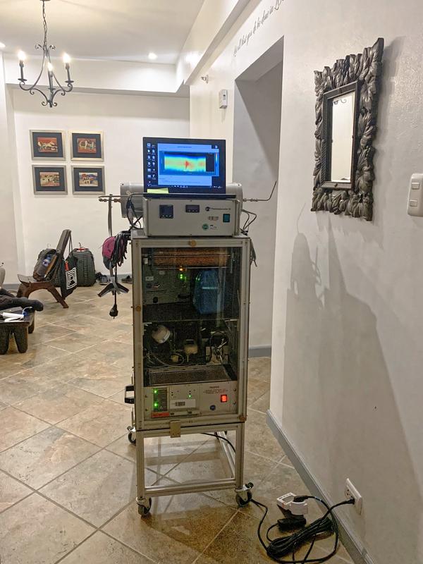 State-of-the-art instrumentation for indoor measurement to investigate the relationships between indoor and outdoor air and ventilation/infiltration rates.