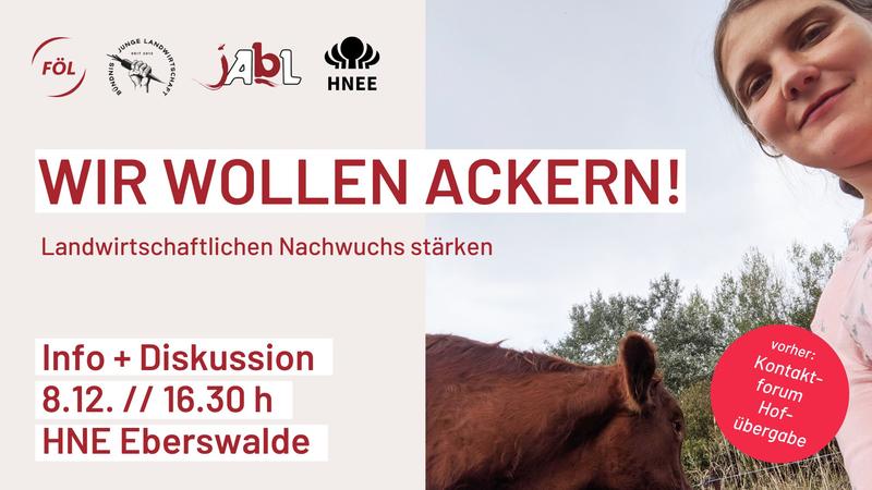 Diskussionsveranstaltung "Wir wollen ackern!"