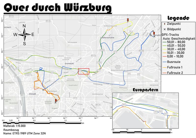 Daria Hofmanns Stadtplan reicht von der Innenstadt bis nach Lengfeld und in die Lindleinsmühle.