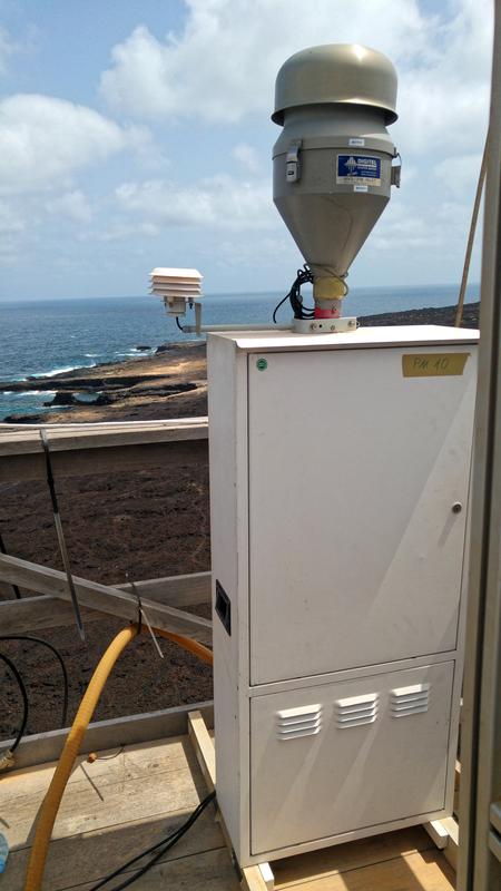 Aerosolpartikelsammlung am Cabo Verde Atmospheric Observatory (CVAO). 