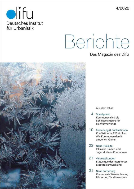 Cover des Difu-Magazins "Berichte" 4/2022