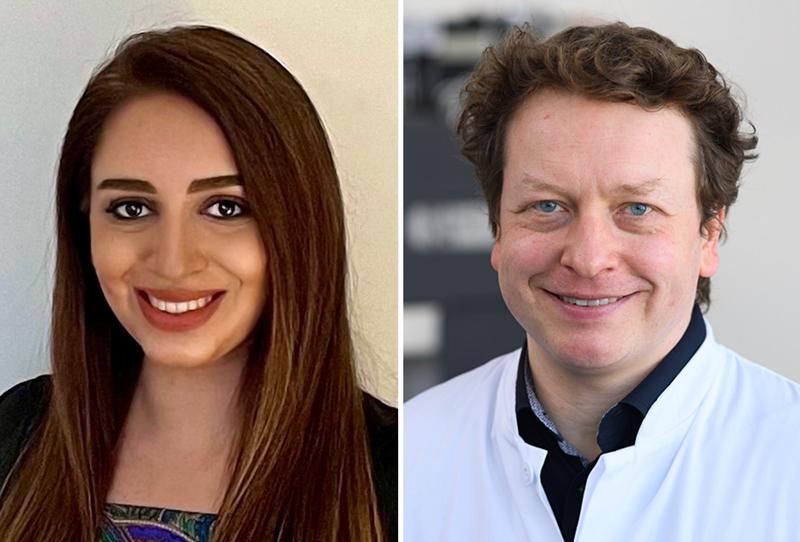 von links: Dr. rer. nat. Mina Shahriyari, Dr. Malte Tiburcy