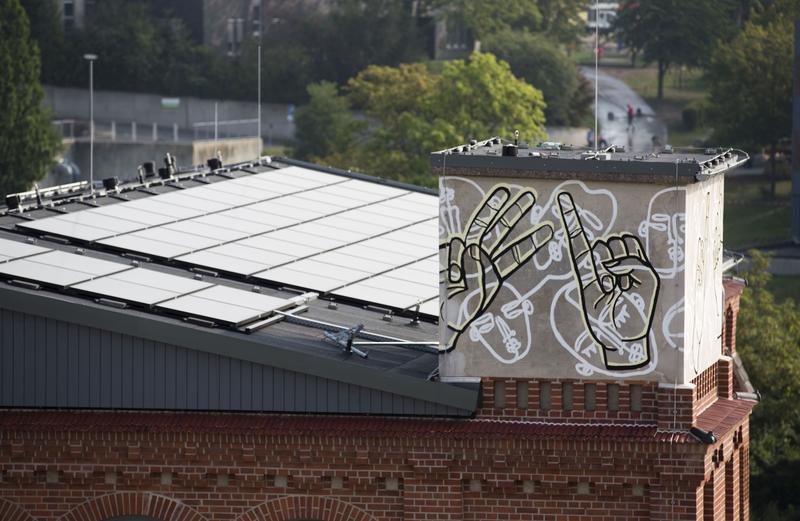 Solaranlage auf dem Studierendenhaus der Universität Kassel