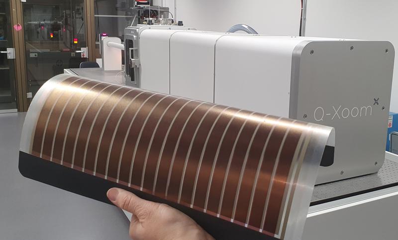 Printed organic solar cells.