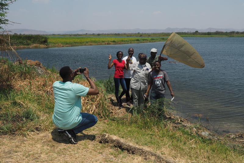 Sammelexkursion zum Fluss Kafue 