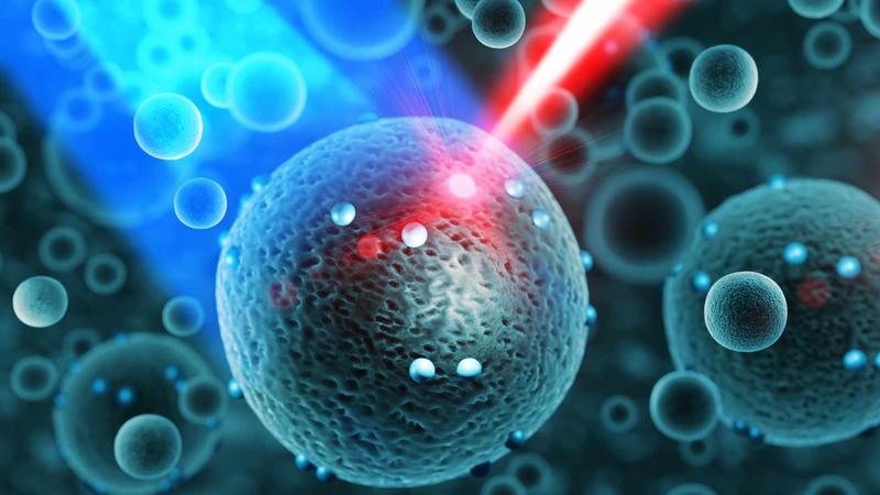 Using a combination of super-resolution microscopy and electron microscopy, scientists can now determine the position of molecules on the surface of nanoparticles much more precisely. In the future, this could enable new biomedical applications.