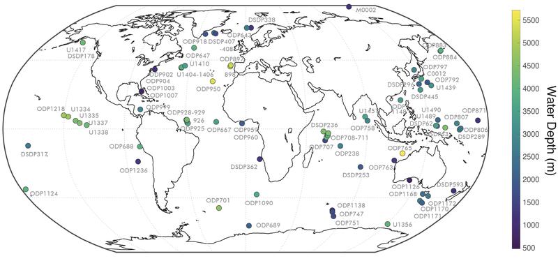 Für die Studie hat das Team Daten genutzt, die im Rahmen des Bohrprogramms IODP und dessen Vorgängern in mehr als 50 Jahren erhoben wurden. 