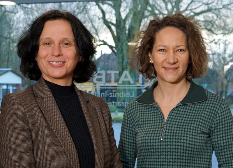 Das Vorstandsteam am ATB in Potsdam: Prof. Barbara Sturm (wissenschaftliche Direktorin, links) und Alice Hohn (administrative Direktorin, rechts).
