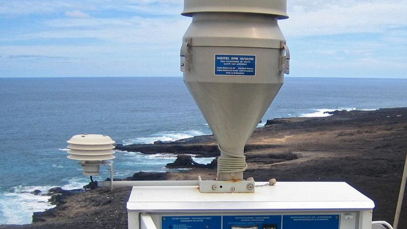 Messungen am Cape Verde Atmospheric Observatory (CVAO),  an dem Aerosole über dem Atlantik seit Jahren kontinuierlich untersucht werden. 