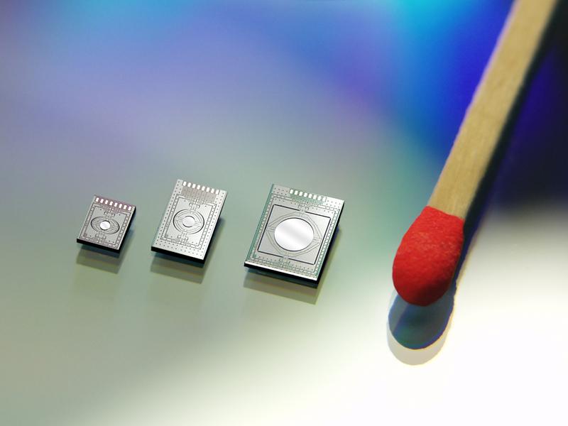 Beispiele miniaturisierter MEMS Scannerspiegel.