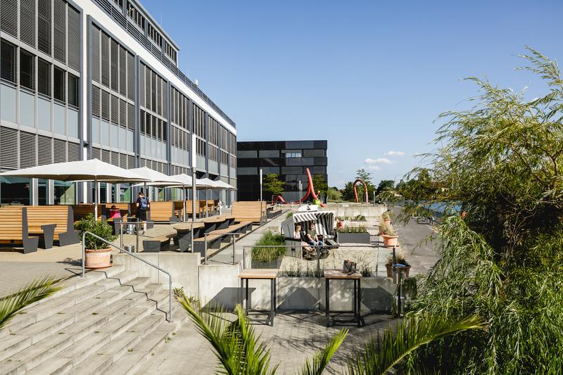 Spreestrand am Campus Wilhelminenhof der HTW Berlin