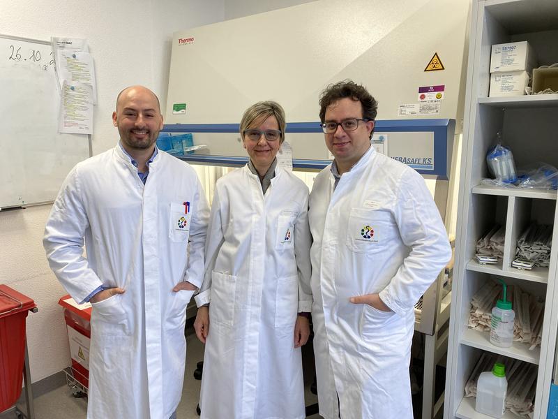 v.l.: Dr. Esteban Arrieta-Bolaños, Prof. Dr. Katharina Fleischhauer, Dr. Pietro Crivello.