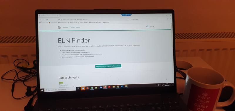 Der ELN Finder hilft hilft bei der Auswahl eines passgenauen Elektronischen Laborbuchs.